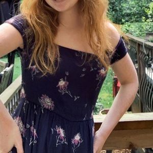 Free People Flowy Cut Out Jumpsuit